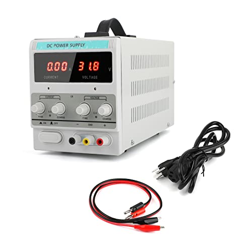 VIPIH 30V 5A Adjustable DC Power Supply Precision Variable Dual Digital Lab Test 110V for Product Testing Aging, Battery Industry, Inverter, LED Manufacturing Industry