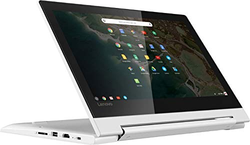 2020 Lenovo 2-in-1 11.6″ Convertible Chromebook Touchscreen Laptop Computer/ Quad-Core MediaTek MT8173C (4C/ 2X A72 + 2X A53)/ 4GB Memory/ 32GB eMMC/ 802.11ac WiFi/ Bluetooth/ Type-C/ White/ Chrome OS