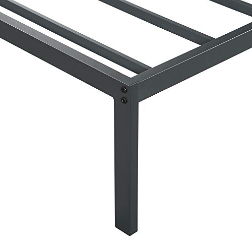 Olee Sleep 18 Inch Tall Heavy Duty Steel Slat Anti-slip Support Easy Assembly Mattress Foundation Maximum Storage Noise Free No Box Spring Needed, Black | The Storepaperoomates Retail Market - Fast Affordable Shopping