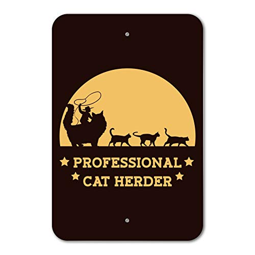 GRAPHICS & MORE Professional Cat Herder Funny Home Business Office Sign