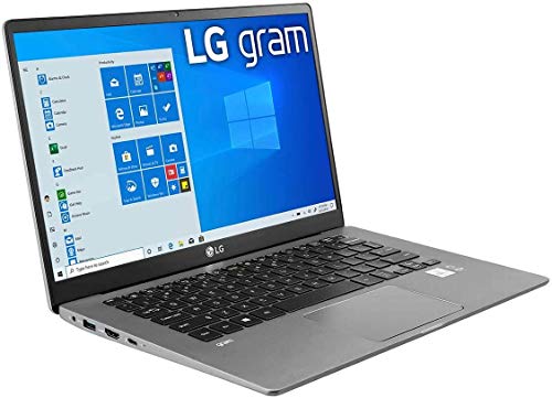 LG Gram Laptop: 10th Gen Core i7-1065G7, 256GB SSD, 8GB RAM, 14″ Full HD IPS Display, Thunderbolt 3 – 14Z90N (2020)