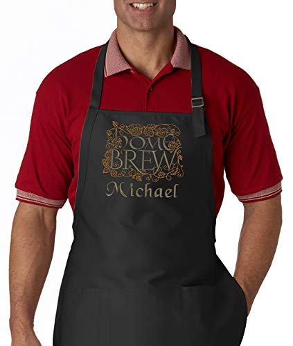 Personalized Men’s Apron Home Brew Embroidered