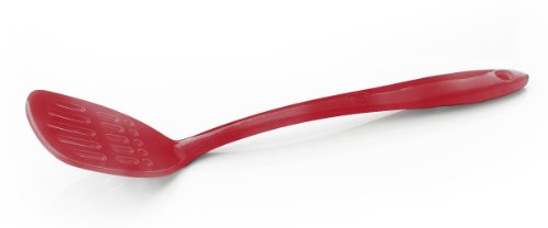 Natural Home Molded Bamboo Slotted Turner, Cherry Red
