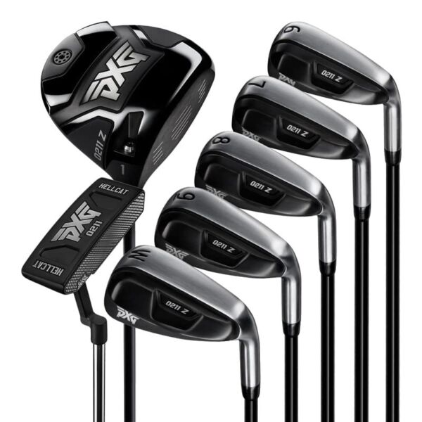 PXG 0211 Z Lucky 7 or Tactical 10 Set from 6 Iron Thru Pitching Wedge, Driver, and Putter, or with Fairway, Hybrid and Sand Wedge with Graphite Shafts – with or Without Golf Bag