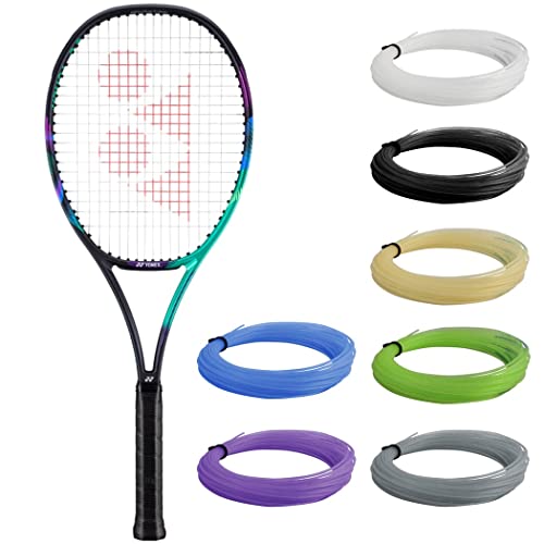 Yonex VCORE PRO 100 (300g) Green/Purple Tennis Racquet in 4 1/4″ Grip Strung with 16g Purple Syn Gut Racket String – 3rd Gen for Increased Power Potential & Stability