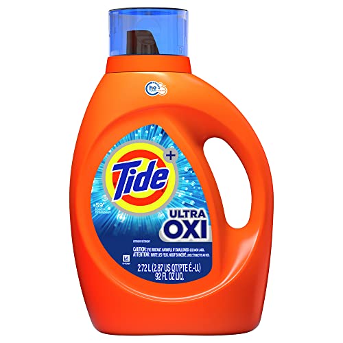 Tide Ultra Oxi Laundry Detergent Liquid Soap, High Efficiency (He), 59 Loads, 92 Fl Oz (Pack of 1)