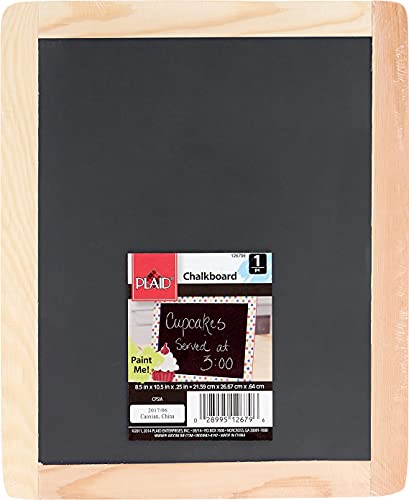 Plaid Double Sided Framed Chalkboard, 8.5″X10.5″, 1 Pack