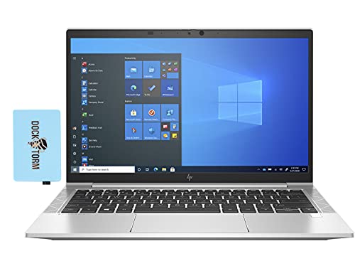 HP EliteBook 840 G7 Home & Business Laptop (Intel i5-10210U 4-Core, 8GB RAM, 256GB SSD, Intel UHD 620, 14.0″ Full HD (1920×1080), Fingerprint, WiFi, Bluetooth, Webcam, Win 10 Pro) with Hub