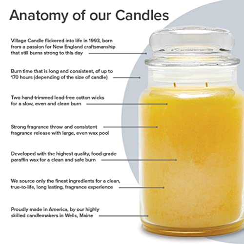 Village Candle Maple Butter Large Glass Apothecary Jar Scented Candle, 21.25 oz, Yellow | The Storepaperoomates Retail Market - Fast Affordable Shopping