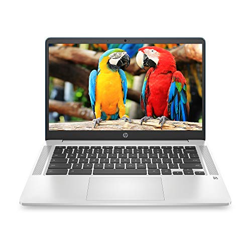 HP Chromebook 14-inch HD Laptop, Intel Celeron N4000, 4 GB RAM, 32 GB eMMC, Chrome (14a-na0070nr, Forest Teal) (Renewed)