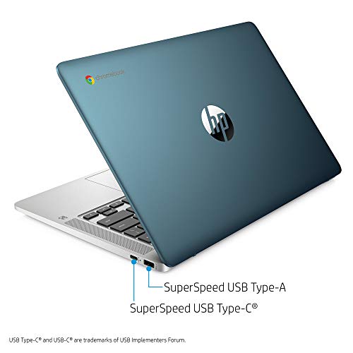 HP Chromebook 14-inch HD Laptop, Intel Celeron N4000, 4 GB RAM, 32 GB eMMC, Chrome (14a-na0070nr, Forest Teal) (Renewed) | The Storepaperoomates Retail Market - Fast Affordable Shopping