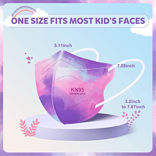 ctc connexions Kids KN95 Masks for Children 30Pcs-5 Ply Cute Design Breathable Kids Masks Filter Efficiency ≥95%Against PM2.5 with Elastic Earloop&Nose Clip for Boys Girls(Tie Dye) | The Storepaperoomates Retail Market - Fast Affordable Shopping