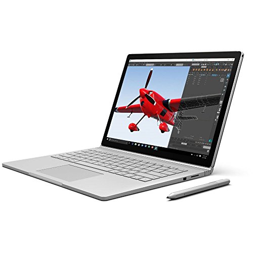 Microsoft Surface Book WZ3-00001 Laptop (Windows 10 Pro 64-bit, Intel Core i5-6300U, 13.5″ LED-Lit Screen, Storage: 128 GB, RAM: 8 GB) Silver