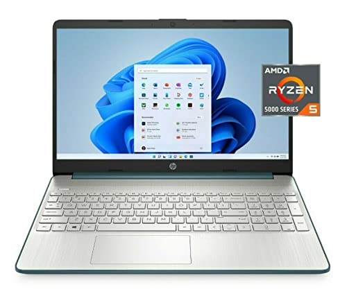 2021 Latest Model HP Laptop,15.6” FHD (1920 x 1080) IPS Display, AMD Ryzen 5 5500U( Beats i7-1065G7), Up to 4.0GHz, AMD Radeon Graphics, Type-C, HD Camera, Windows 10 (16GB RAM | 512GB SSD), Blue