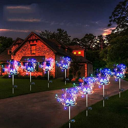 Solar Lights Outdoor Garden Decoration, 90 LED Landscape Flower Arrangement Lamp, Waterproof Courtyard Park Walkway Yard Decoration Christmas Lighting, 8 Mode Control,with Timing Function (Colorful)