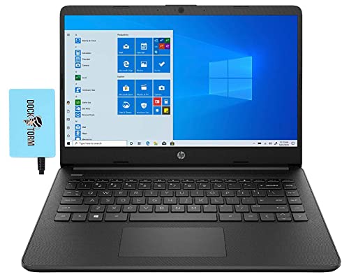 HP – 14z Home & Business Laptop Jet Black (AMD 3020e 2-Core, 8GB RAM, 128GB SSD, AMD Radeon, 14.0″ HD (1366×768), WiFi, Bluetooth, Webcam, 2xUSB 3.1, 1xHDMI, SD Card, Win 11 Home) with Hub
