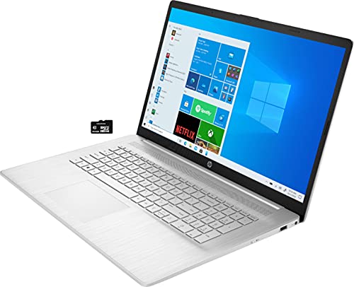 2021 HP 17.3″ Laptop Computer 11th Gen Intel Core i3-1115G4 (Beats i5-8265U) 32GB RAM 1TB HDD HD+ Display USB-C WiFi HDMI Webcam Win10 + GOLDOXIS SD Card