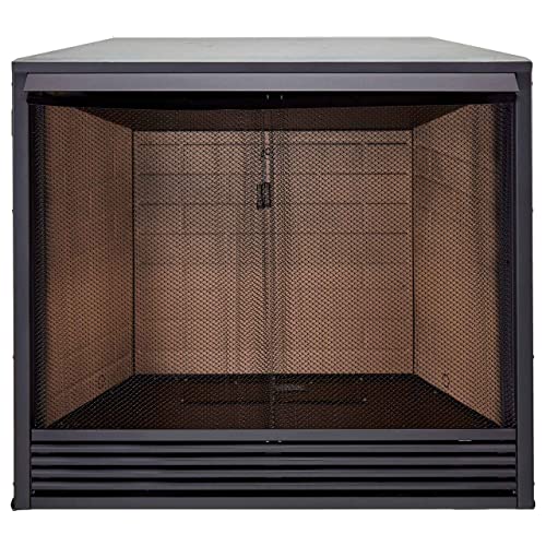ProCom 36in. Universal Ventless Firebox Insert – Zero Clearance Design – Model# PC36VFC, Black | The Storepaperoomates Retail Market - Fast Affordable Shopping