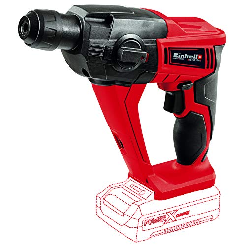 Einhell TE-HD 18 Li Power X-Change 18-Volt Cordless 1/2-Inch, 1100-RPM Rotary Hammer Drill with Shocks, Variable Speed, 1.2J Impact Power, 5700 Blows/Min, Tool Only (Battery and Charger Not Included)