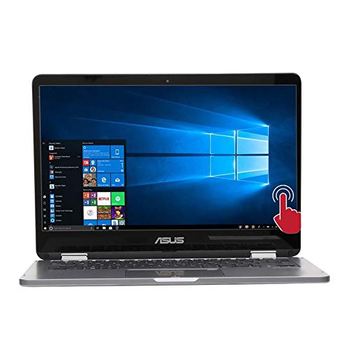 ASUS VivoBook Flip 14-inch Touch Screen Intel Celeron 4GB 128GB eMMC Win 10 S Mode 2-in-1 Laptop