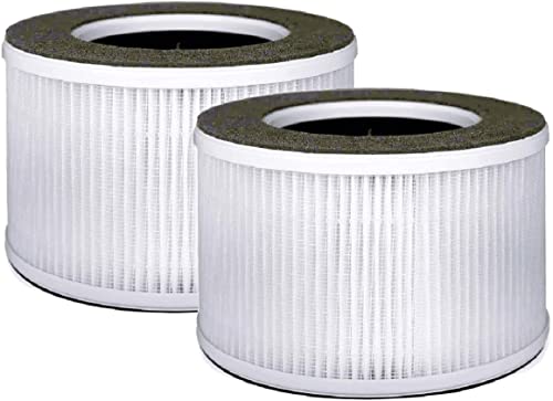 Nispira 4-in-1 True HEPA Replacement Filters Compatible with Tredy Air Purifier TD-1500, 2 Pack