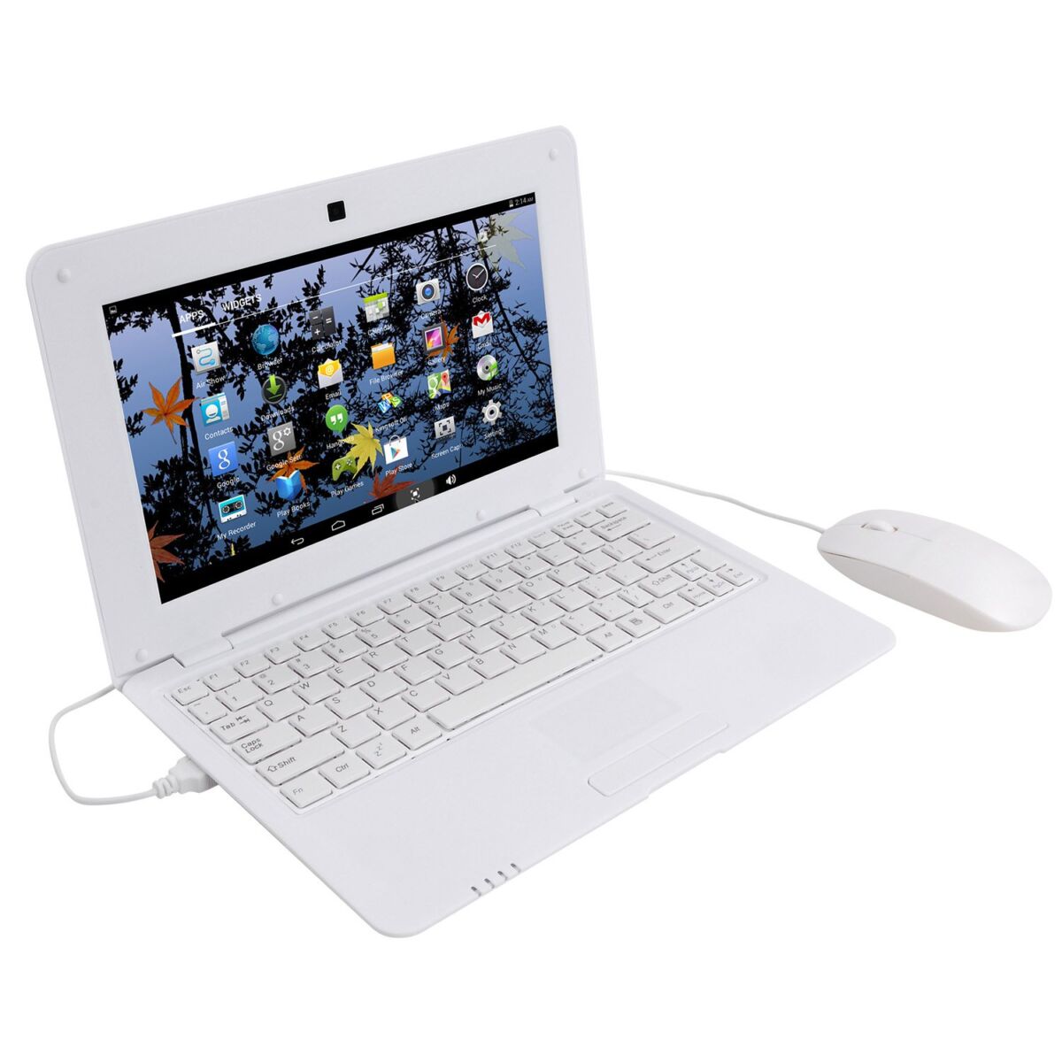 Goldengulf 10.1 Inch Portable Quad Core 8GB Computer Laptop PC Android 6.0 Mini Netbook Slim and Lightweight Notebook Webcam Netflix YouTube Google Player Flash (White) | The Storepaperoomates Retail Market - Fast Affordable Shopping