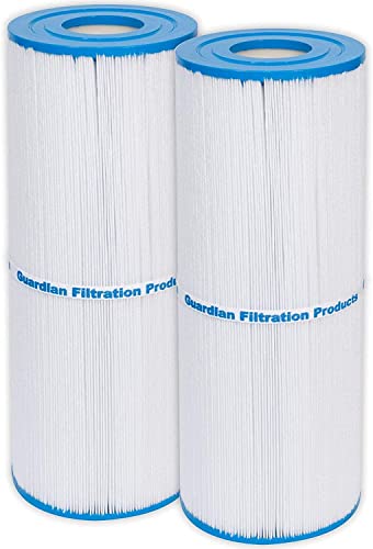 Guardian Filtration Products 413-212-02 2-Pack Pool and Spa Filter Cartridge Replacement for Pleatco PRB50IN, Unicel C-4950, Filbur FC-2390 | 413-212-02 (White Blue or Green)