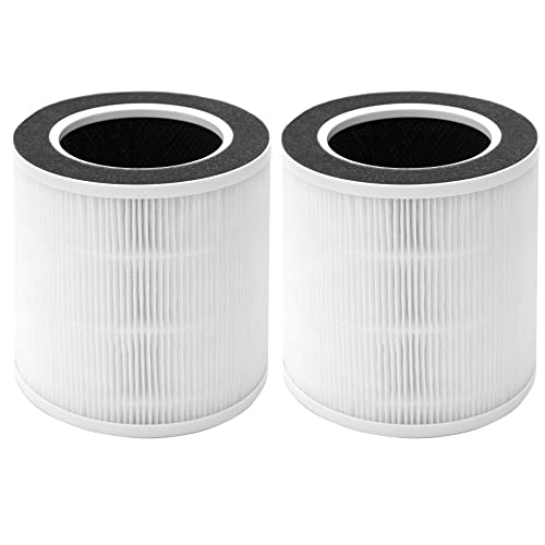Hichoryer VK-6067B H13 True HEPA Replacement Filter, Compatible with HOKEKI VK-6067B and Vremi Air Purifier, 3-in-1 H13 Grade True HEPA and Activated Carbon Filter, 2Pack
