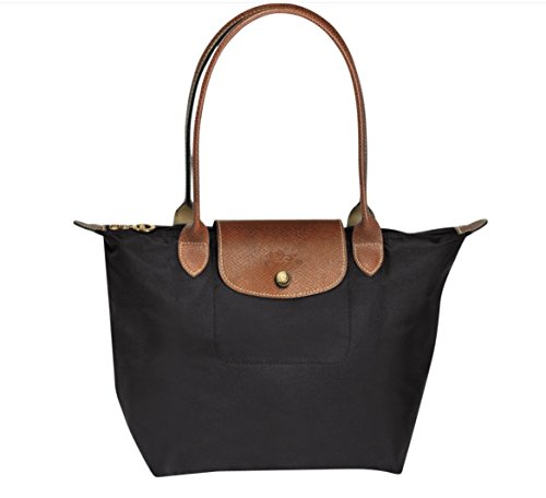 Longchamp Women’s Le Pliage Sac Shopping Small Shoulder Bag, Black