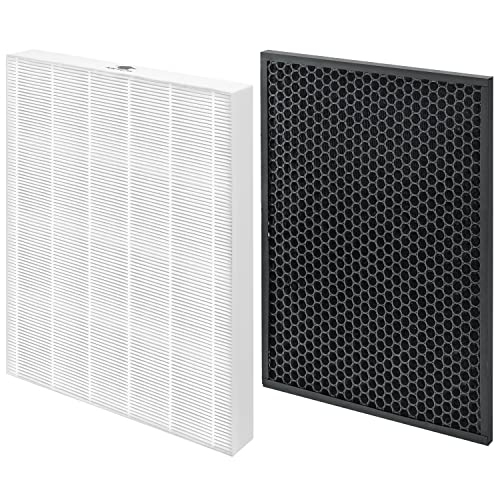 HR900 Replacement Filter T for Winix Air Models, H13 High-Efficiency Activated Carbon Filtration System, Replaces Part # 1712-0093-00 / Filter T , 1712-0094-00 / Filter U (1+1 Pack)