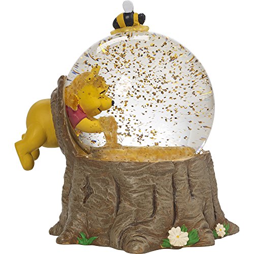 Precious Moments, Disney Showcase Winnie The Pooh Musical Snow Globe, For The Love Of Hunny, Resin/Glass, #171708 , Brown