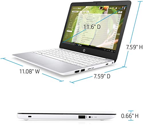 2020 Newest HP Stream 11.6 inch HD Laptop, Intel Celeron N4000, 4 GB RAM, 64 GB eMMC, Webcam, HDMI, Windows 10 (Renewed) | The Storepaperoomates Retail Market - Fast Affordable Shopping
