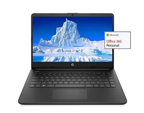 HP 2022 Newest 14″ HD Laptop Light-Weight, AMD 3020e(Up to 2.6GHz), 8GB RAM, 128GB SSD + 64GB eMMC, 1 Year Office 365, WiFi, Bluetooth 5, USB Type-A&C, HDMI, Webcam w/Ghost Manta Accessories