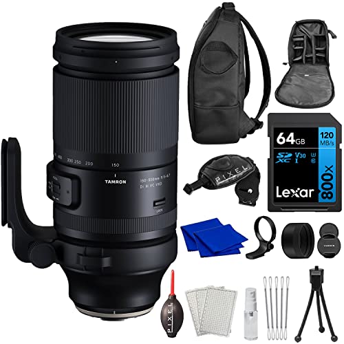 Tamron 150-500mm f/5-6.7 Di III VXD Lens for Sony E with Advanced Accessory and Travel Bundle | Extended 6 Years Tamron Warranty | AFA057S-700 | Tamron 150-500mm Sony E Lens
