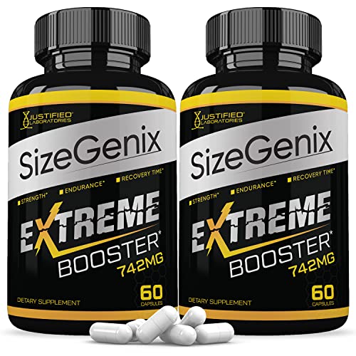 (2 Pack) Sizegenix 742mg All Natural Advanced Men’s Health Formula 120 Capsules