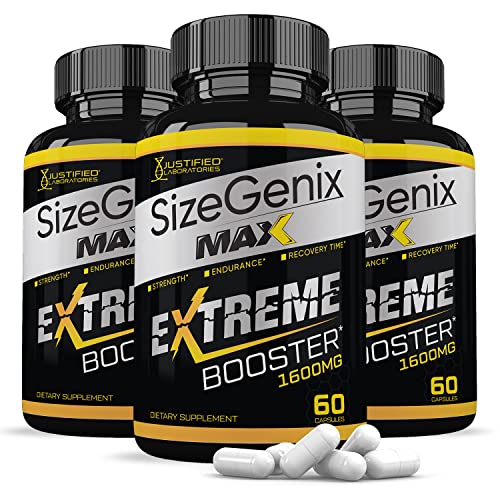 (3 Pack) Sizegenix Max 1600MG All Natural Advanced Men’s Health Formula 180 Capsules