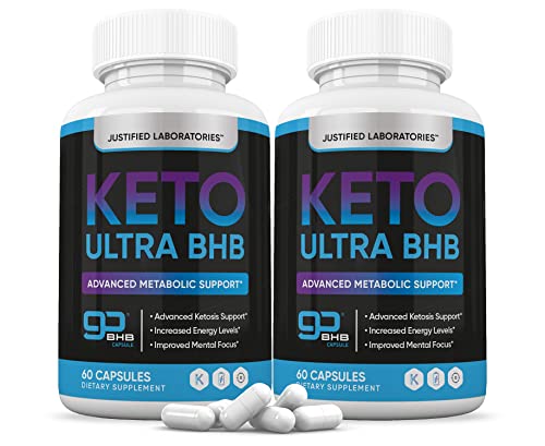 (2 Pack) Keto Ultra BHB Keto Pills 800MG Includes Apple Cider Vinegar goBHB Exogenous Ketones Advanced Ketosis Support for Men Women 120 Capsules