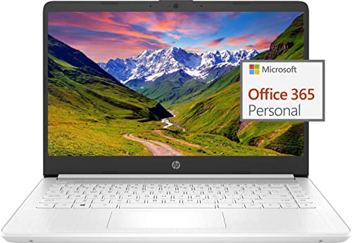 HP 2022 Newest 14in Ultra Light Laptop, Intel N4020 Processor Up to 2.8GHz , 8GB RAM, 128GB White 14-14.99 inches