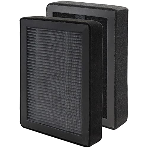 LV-H128 Replacement Filter for LEVOIT Air Models, 3-in-1 Pre, H13 Activated Carbon Filtration System, Pack of 2