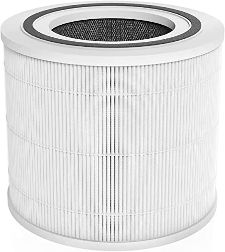 Anycore for Levoit Core 300 Filter 3-in-1 H13 True HEPA Replacement Filter Core 300-rf Core 300s Part # Core 300-RF with High-Efficiency Activated Carbon Filter and Pre Filter, 1 Pack
