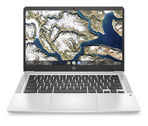 HP Chromebook 14-inch FHD Laptop, Intel Celeron N4000, 4 GB RAM, 32 GB eMMC, Chrome (14a-na0050nr, Mineral Silver) (Renewed)