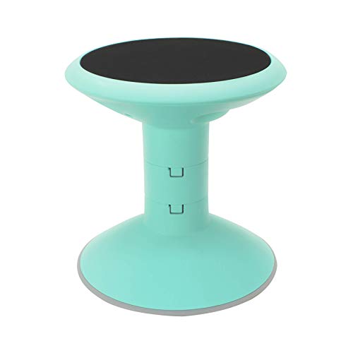 Storex Wiggle Stool – Active Flexible Seating for Classroom and Home Study, Adjustable 12-18 Inch Height, Teal (00306A01C)
