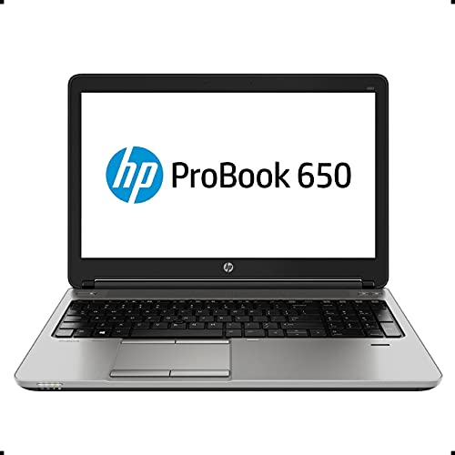 HP ProBook 650 G1 15.6 Inch Business Laptop PC, Intel Core i5 4200U up to 2.6GHz, 16 GB DDR3, 500G, WiFi, DVD, VGA, DP, Windows 10 64 Bit-Multi-Language Supports English/Spanish/French (Renewed)