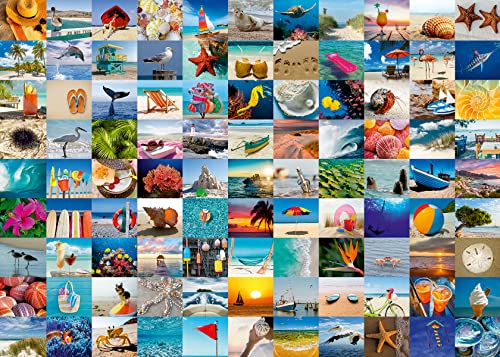 Ravensburger 99 Seaside Moments 1000 Piece Jigsaw Puzzle for Adults – 16945 – Every Piece is Unique, Softclick Technology Means Pieces Fit Together Perfectly