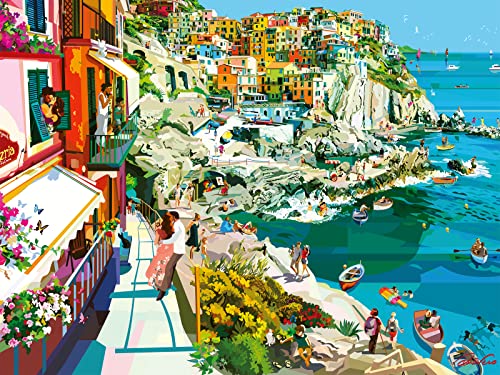 Ravensburger Romance in Cinque Terre 1500 Piece Jigsaw Puzzle for Adults – 16953 – Every Piece is Unique, Softclick Technology Means Pieces Fit Together Perfectly