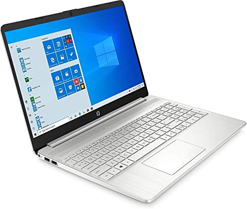 HP 2021 15.6 FHD IPS Touchscreen Laptop, Intel Core i7-1065G7 Processor, 12GB Memory, 256GB SSD, HDMI, Intel Iris Plus Graphics, WiFi, Webcam, Bluetooth, Windows 10, Silver, w/ IFT 32GB Flash Drive