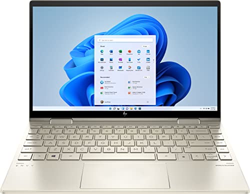 HP – Envy 2-in-1 13inch Touch-Screen Laptop – Intel Evo Platform Core i5-1135G7 – 8GB Memory – 256GB SSD – Pale Gold – Backlit Keyboard -Fingerprint Reader -Thunderbolt – WiFi 6 13-13.99 inches