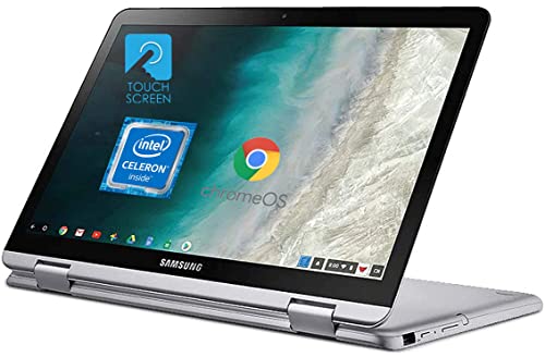 Samsung 2-in-1 Chromebook Plus V2 12.2” FHD – Intel Dual-Core – 4GB RAM, 64GB eMMC – Intel HD 615 Graphics, Touchscreen, 13MP Camera, USB Type-C, AC Wi-Fi, Bluetooth, SD Card – Chrome OS (Renewed)