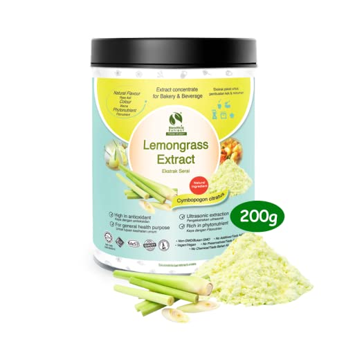 3x Bionutricia Fresh Natural & Concentrate Lemongrass Extract Powder, No Flavour, No Additives, No Artificial Colours
