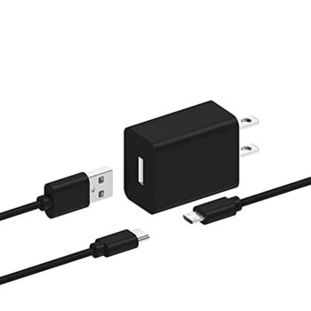 10W Power Adapter Tablet Fast Charger with 6.5Ft USB-C and Micro USB Cable for Charging All Fire HD 6 7 8 8Plus 10 10Plus Tablets | The Storepaperoomates Retail Market - Fast Affordable Shopping